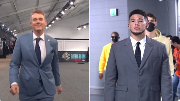 PHOTO Devin Booker Dresses Up Like Maxwell Smart Pre-Game