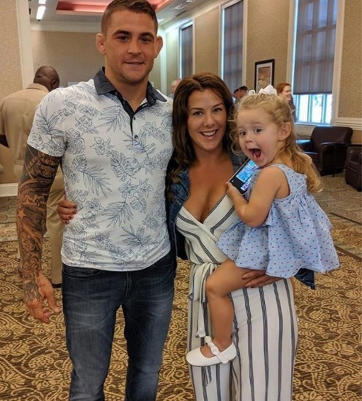 PHOTO Dustin Poirier's Wife Looks Amazing Holding Her Daughter And Standing Next To Dustin