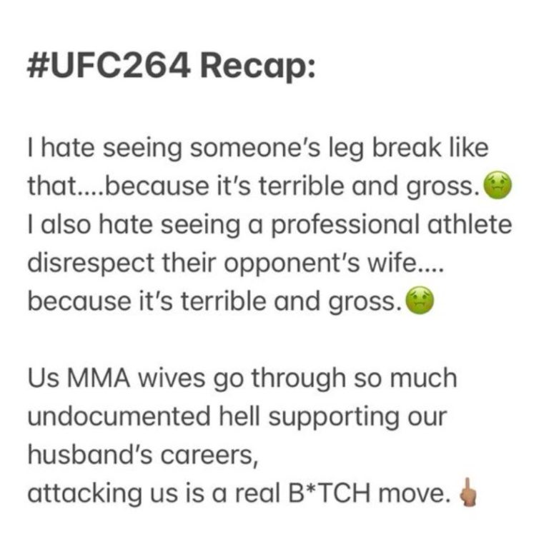 PHOTO Dustin Poirier's Wife Says Conor McGregor Trash ...