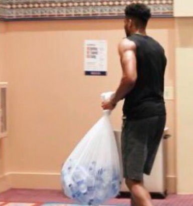 PHOTO Giannis Taking Out The Trash