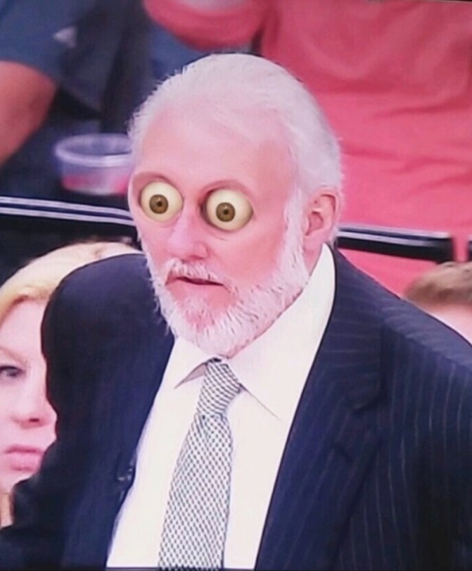 PHOTO Gregg Popovich With Alien Eyes Will Scare You