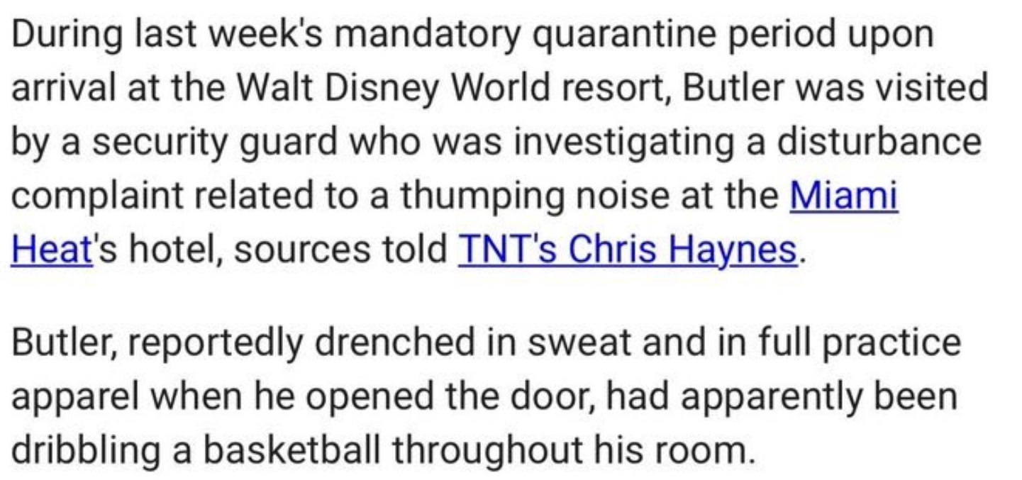 PHOTO Jimmy Butler Accused Of Making Large Thumping Sound In His Hotel Room