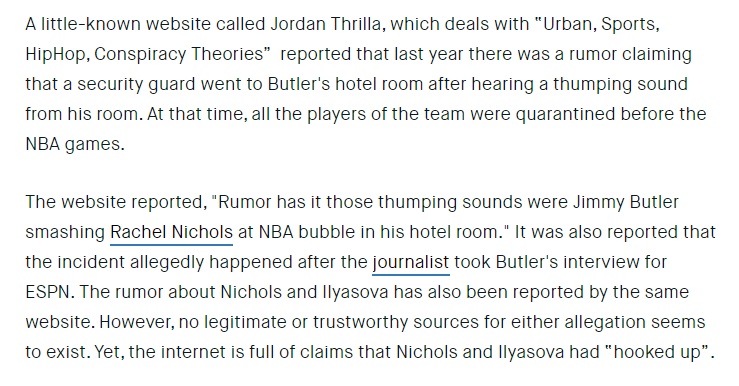 PHOTO Jimmy Butler Was Making So Much Noise F*cking Rachel ...