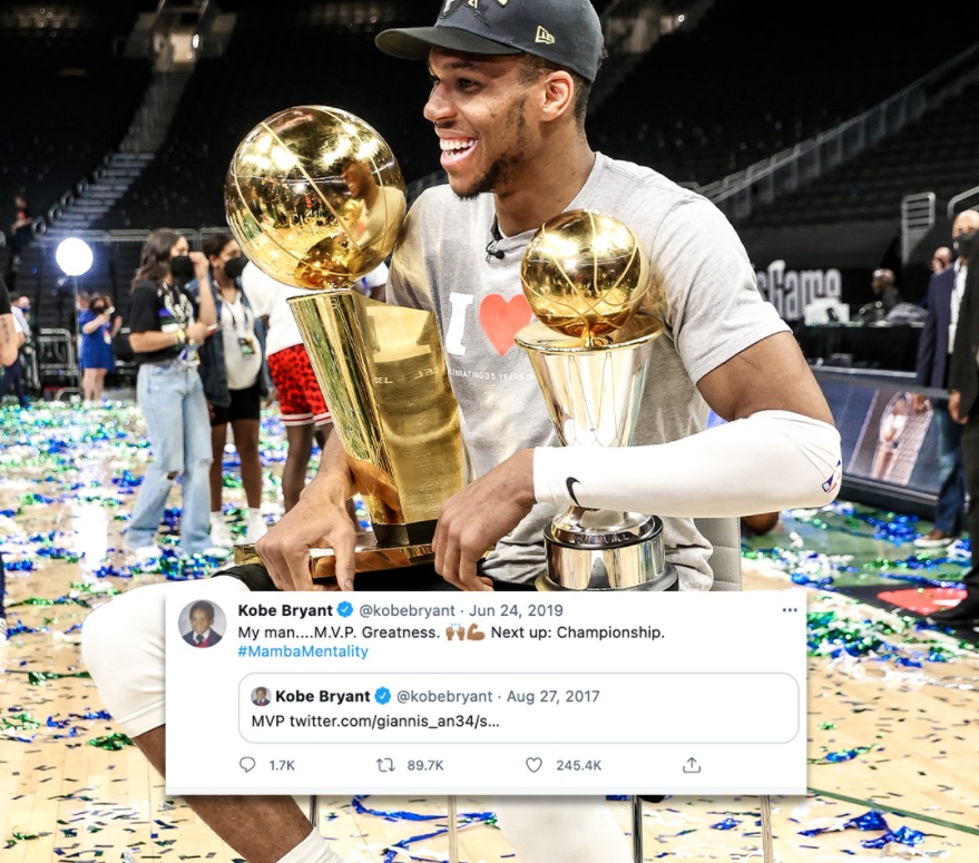 PHOTO Kobe Spoke It Into Existence That Giannis Would Win A Title