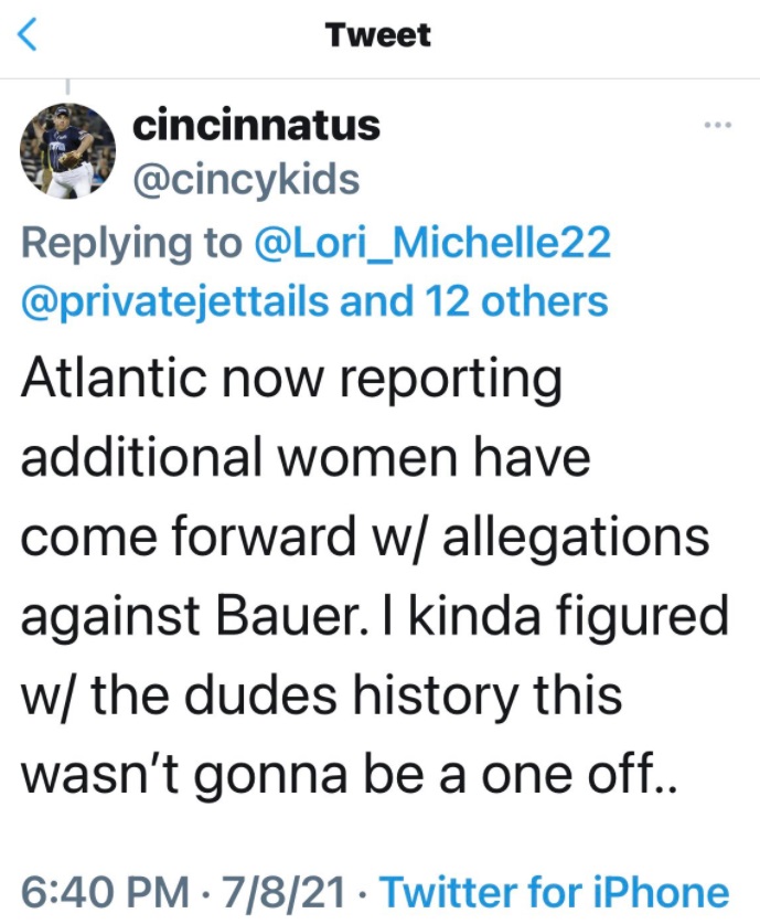 PHOTO More Accusers Have Come Forward Against Trevor Bauer