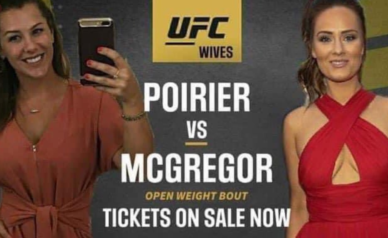 PHOTO Poirier's Wife Vs McGregor's Wife UFC Wives Open Weight Bout Meme