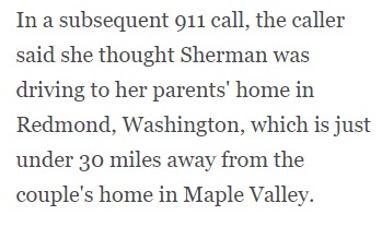 PHOTO Richard Sherman Drove All The Way From Maple Valley 30 Miles To Redmond Attempting To Break Into His In-Laws House