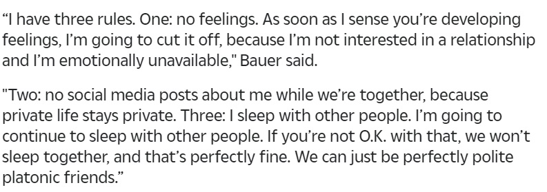 PHOTO Trevor Bauer Says He Won't Date A Girl That Won't Let Him Sleep With Other People