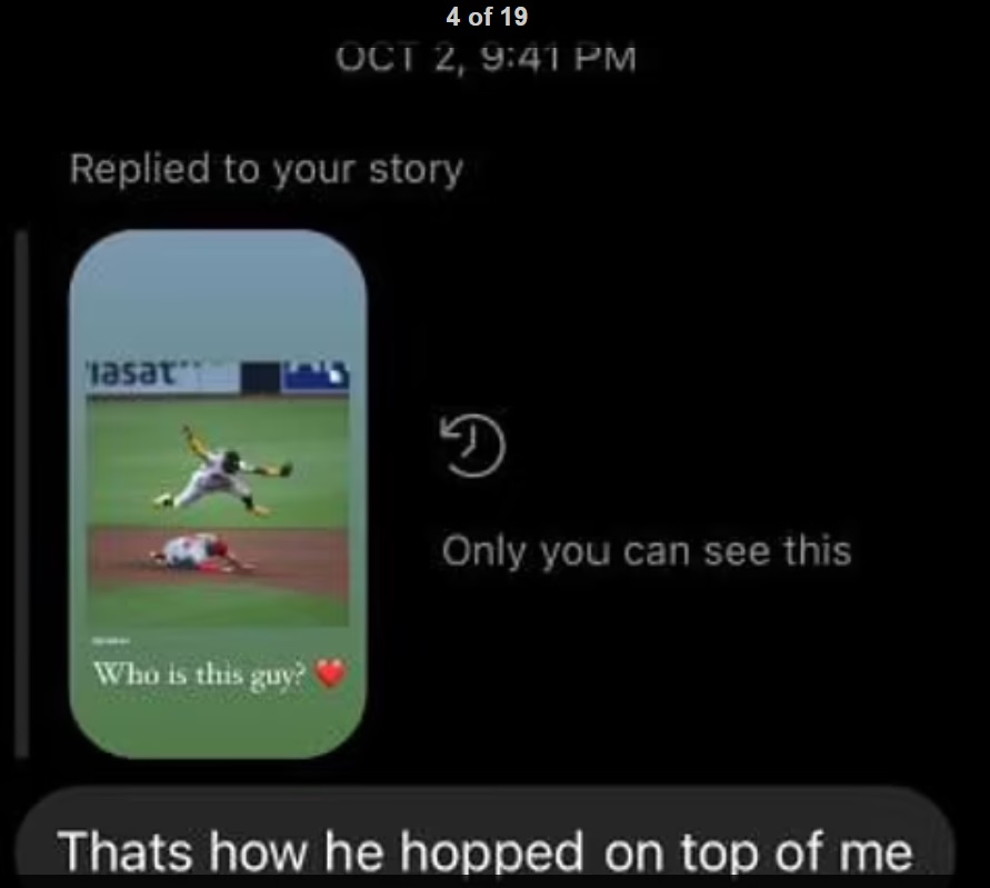 PHOTO Trevor Bauer's Accuser Sent Text Message Show How Fernando Tatis Hopped On Top Of Her During Sex