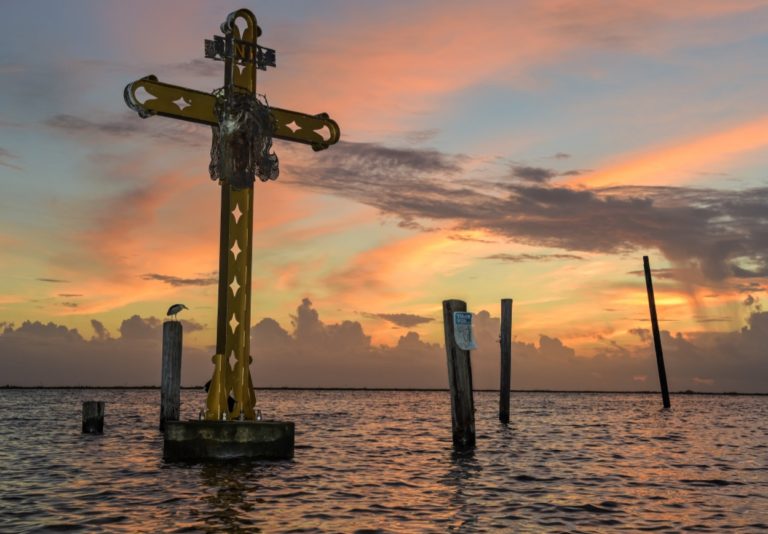 PHOTO Katrina Memorial At Shell Beach Before Hurricane Ida Hits