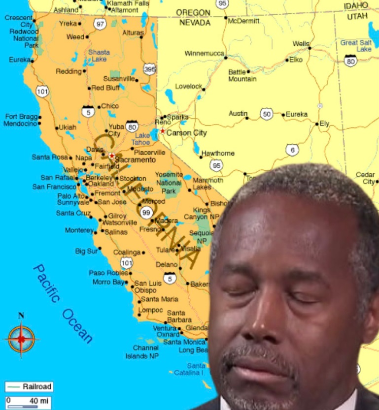 PHOTO Ben Carson Refused To Open His Eyes Until Larry Elder Is Reinstated