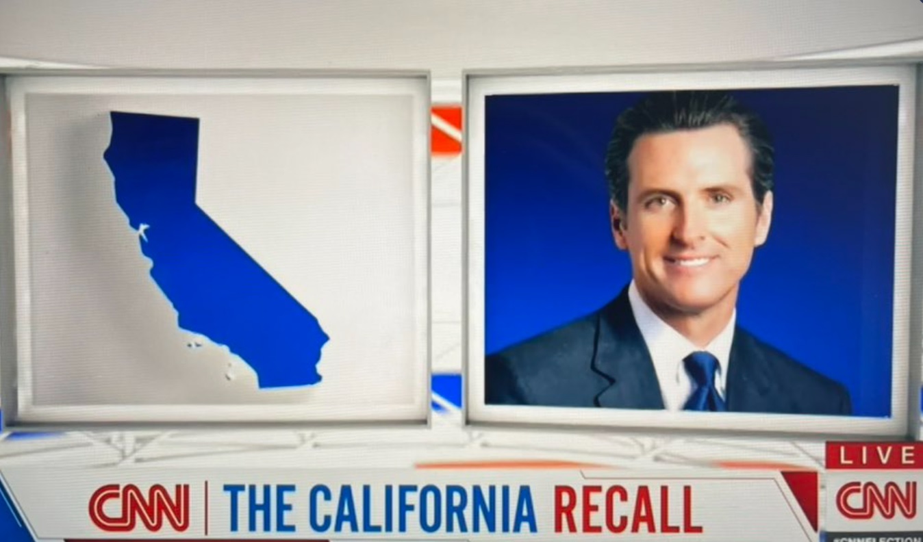 PHOTO CNN Showed A Picture Of Gavin Newsom On Air From 1993