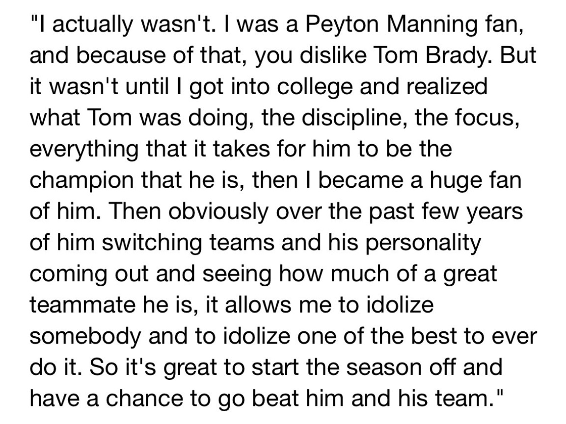 PHOTO Dak Prescott Was A Peyton Manning Fan Growing Up