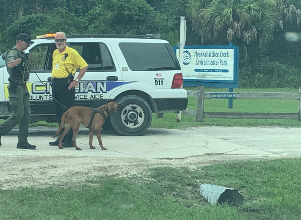 PHOTO FBI Using Blood Hound Dog To Search For Brian Laundrie At Florida Park