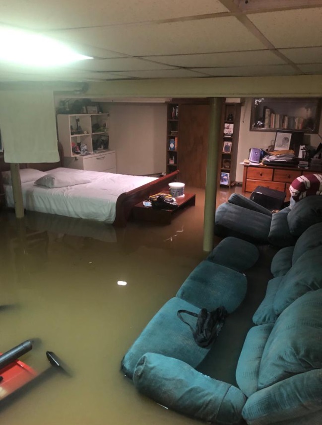 PHOTO Flooding Up To Couch And Bed In NYC Apartment