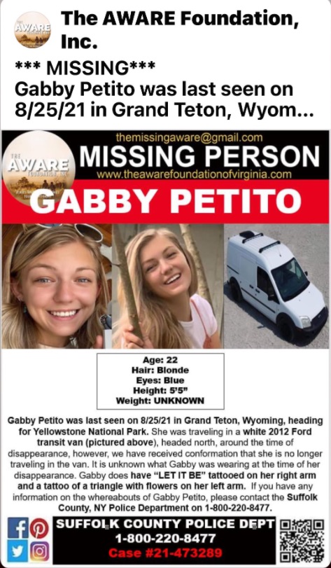 PHOTO Gabby Petito Missing Flyer