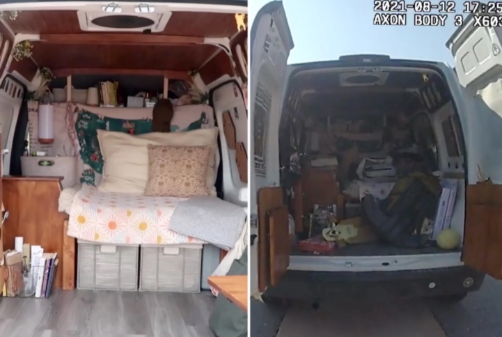 PHOTO Gabby Petito's Van Looked Much Different Before And After They Were Stopped By Moab Police