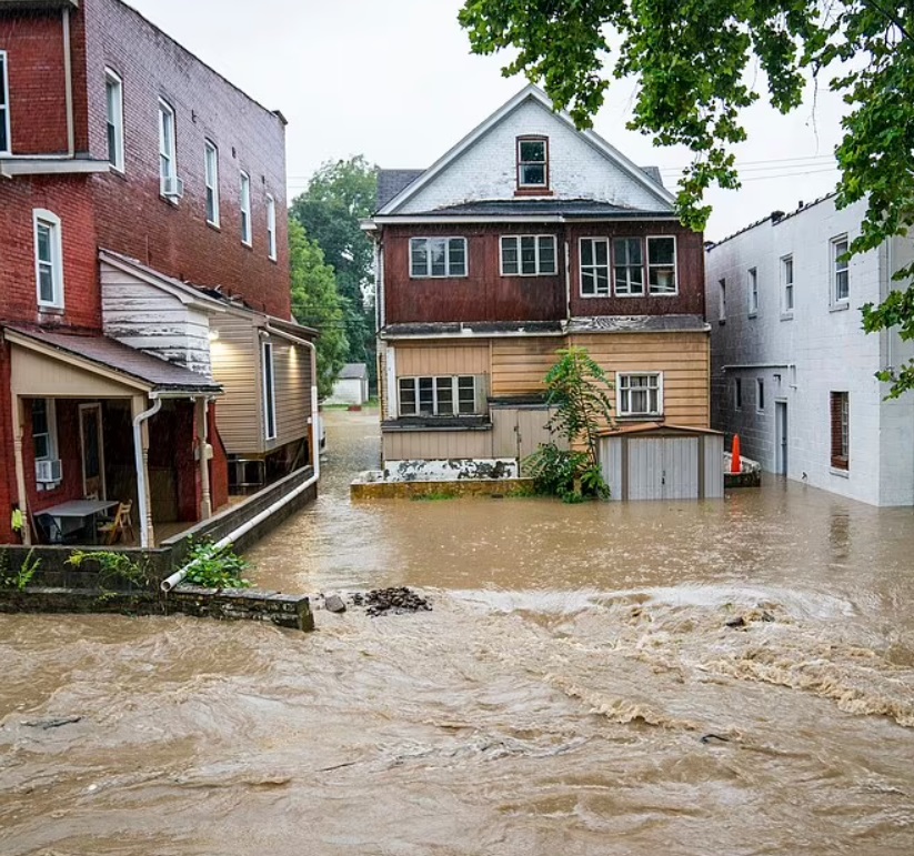 PHOTO Homes Flooded In Bridgeville Pennsylvania