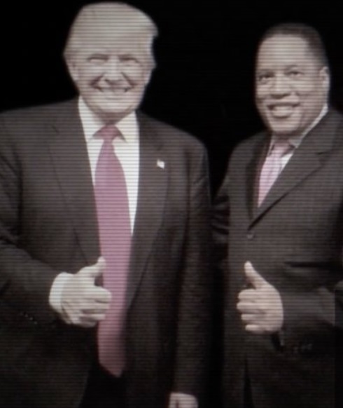 PHOTO Larry Elder Giving Trump The Thumbs Up When He Met Him