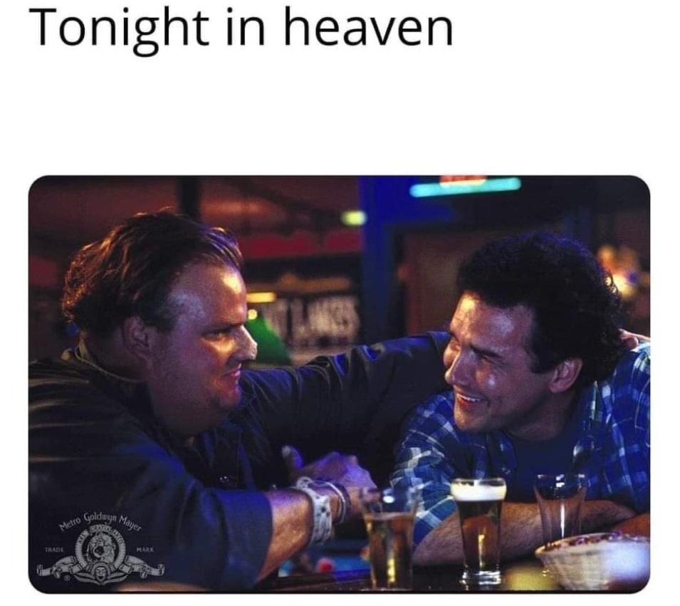 PHOTO Norm MacDonald In Heaven With Chris Farley Meme