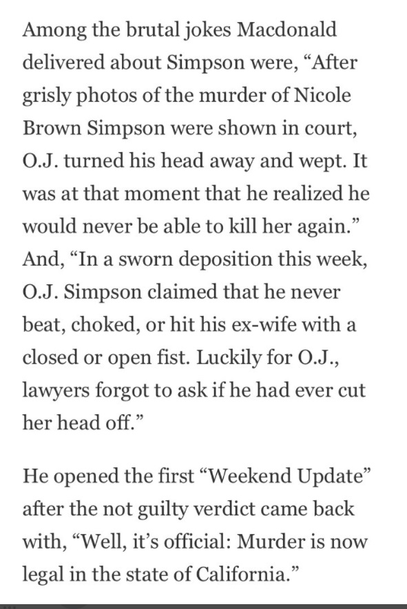 PHOTO Norm MacDonald Once Joked About OJ Simpson Never Being Able To Kill His Wife Again And That Murder Was Legal In California