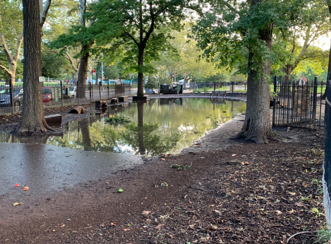 PHOTO Of Flooding In McCarren Park In Brooklyn