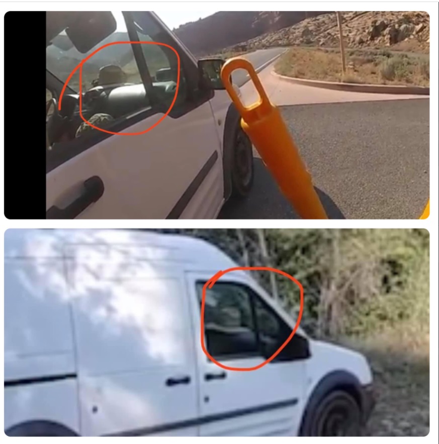 PHOTO Proof The Van That Was Found At Grand Teton National Park Is Gabby Petito's Van That Shows Same Evidence From When They Were In Moab With The Van