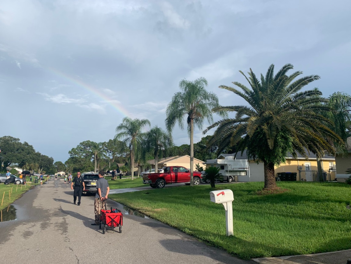 PHOTO Rainbow Over Brian Laundrie's House As Police Announced Gabby Petito Was Found Dead