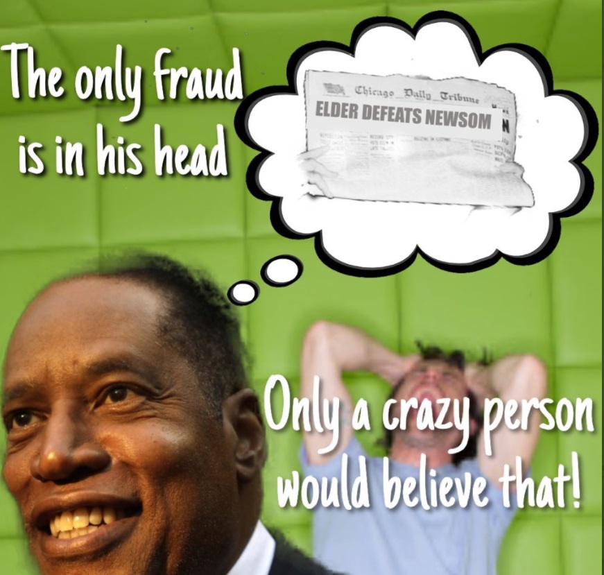 PHOTO The Only Fraud Is In His Head Larry Elder Meme