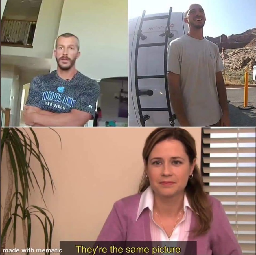 PHOTO They're The Same Picture Chris Watts Brian Laundrie Meme