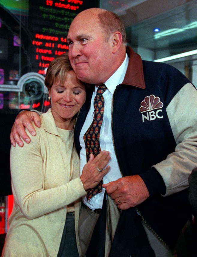 PHOTO Willard Scott With Katie Couric