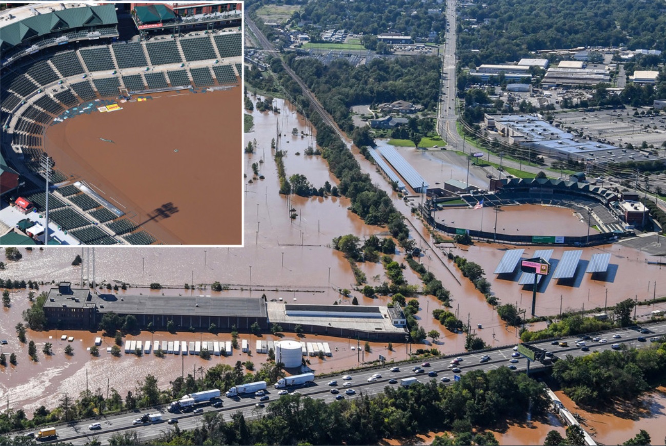 PHOTO Yankees Somerset Minor League Stadium Is Underwater