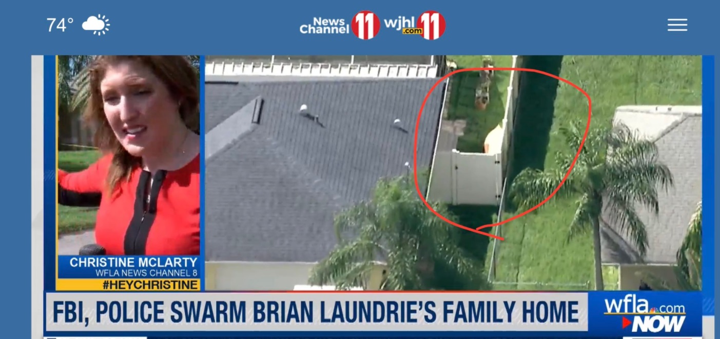 PHOTO Kayak Was On The Side Of Brian Laundrie's Parents House When The FBI Raided The Home