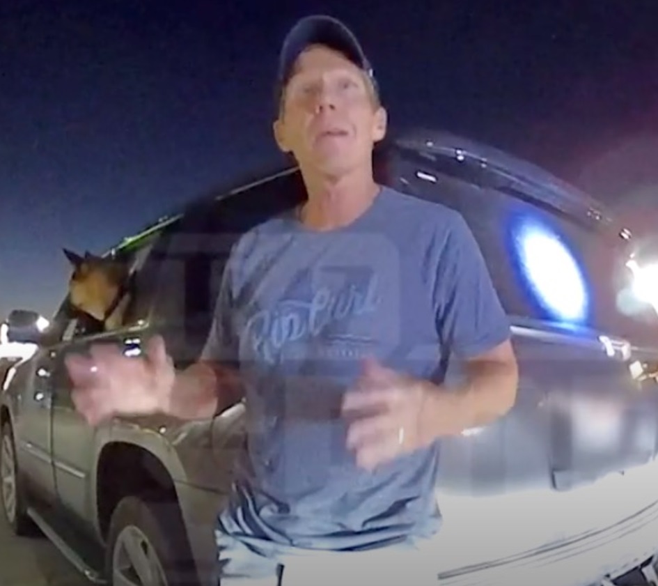 PHOTO Mark Few Drunk With Blood Shot Eyes During Traffic Stop During DUI