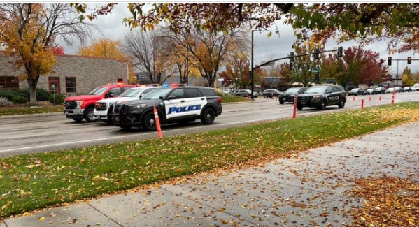 PHOTO Of Where Jacob Bergquist Went After Running Out Of Boise Mall And Was Surrounded By Law Enforcement Vehicles