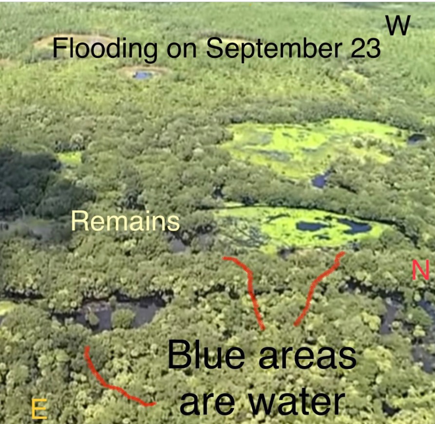 PHOTO September 23rd Flooding Vs October 20 At Carlton Reserve Where Brian Laundrie's Remains Were Found