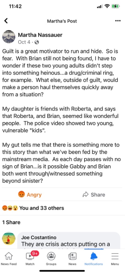 PHOTO Wannabe Brian Laundrie's Girlfriend Defending Brian Laundrie And Telling Everyone Else They're Wrong