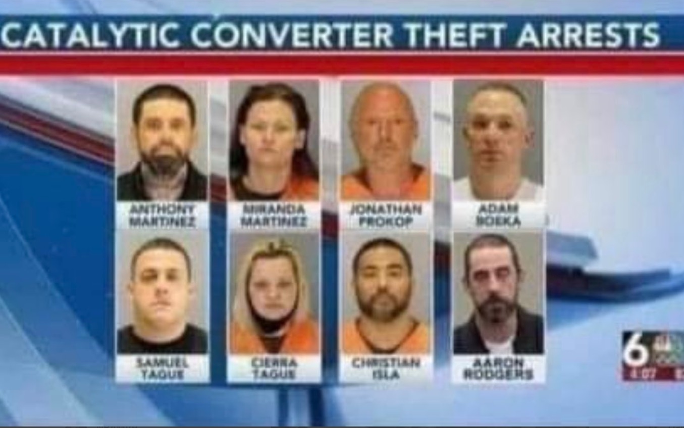 PHOTO Aaron Rodgers Is On List Of People Who Stole Catalytic Converters Meme