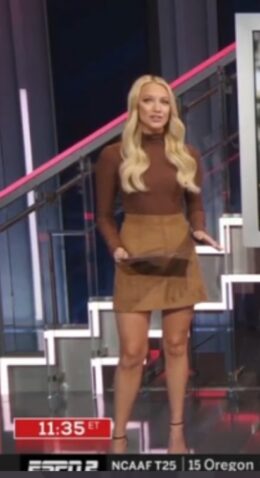 PHOTO Ashley Brewer Does Not Care If You Want To See Her Legs On ESPN2