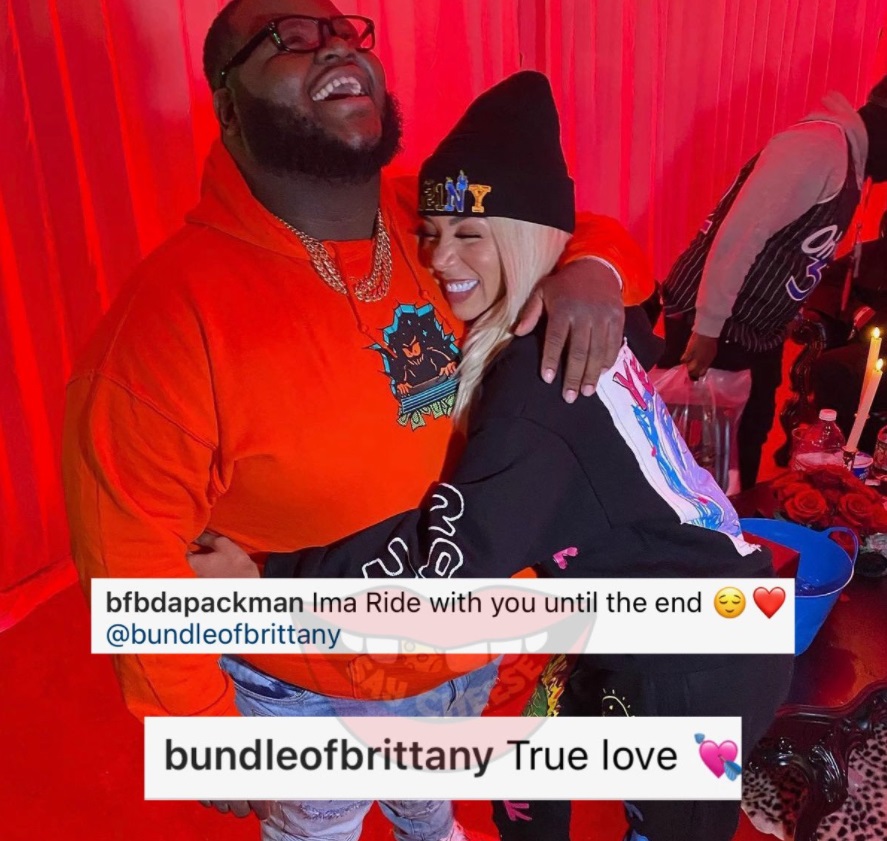 PHOTO Bfb Da Packman Hugging Brittany Renner Because He Wants Some Action