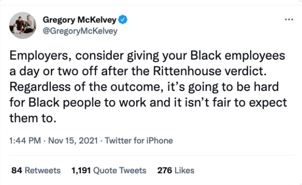 PHOTO Black People Might Get The Day Off If Kyle Rittenhouse Verdict Goes In Kyle's Favor