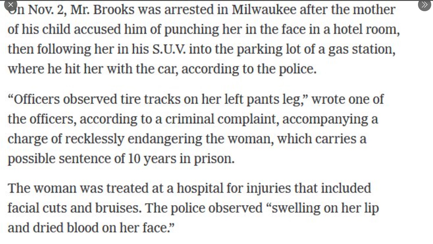 PHOTO Darrell Brooks Punched His Baby Mama In Hotel Room In Milwaukee And Ran Over Her Legs With His SUV