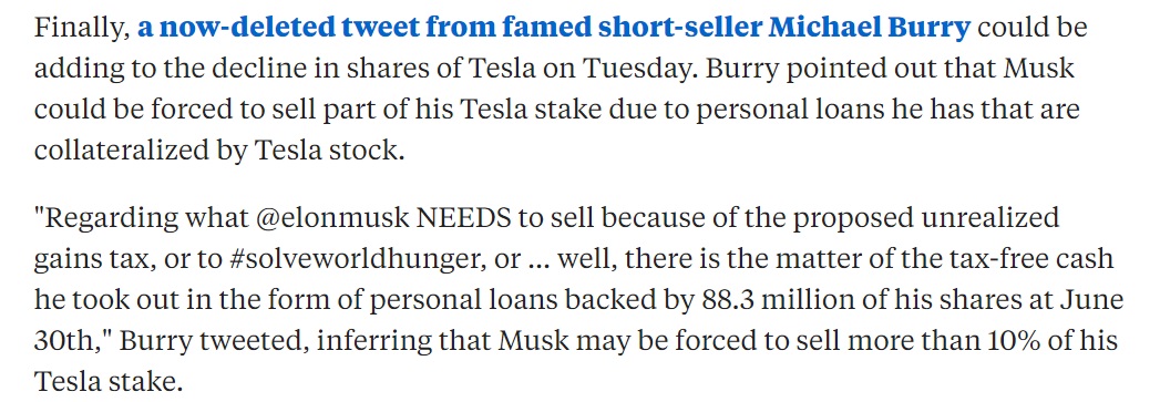 PHOTO Elon Musk Forced To Sell 10% Of His Tesla Stake To Pay Off Tax-Free Loans Backed By 88.1 Million Shares