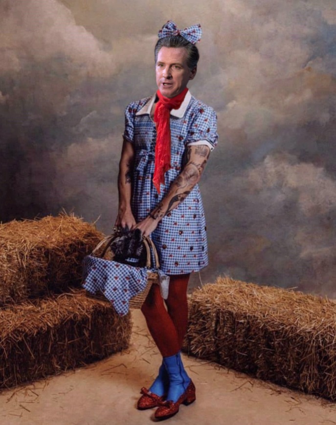 PHOTO Gavin Newsom Cross Dressing And Hanging Out With Hunter Biden Meme