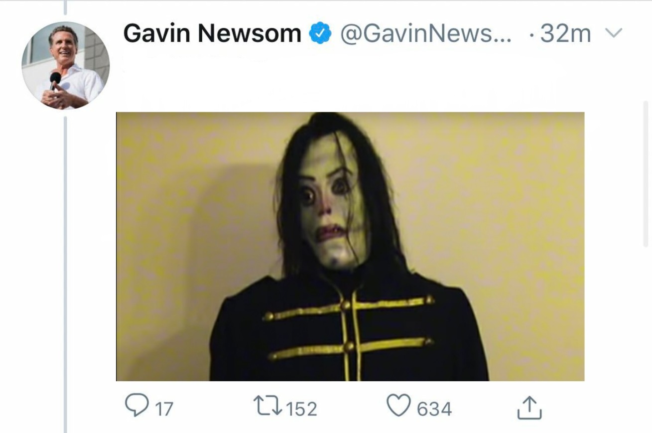 PHOTO Gavin Newsom Tweets Images To Let People Know What He Looks Like After Booster Shot