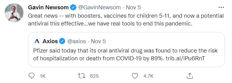 PHOTO Gavin Newsom Wants Everyone To Believe Booster Shots Will End Pandemic And Have No Risks