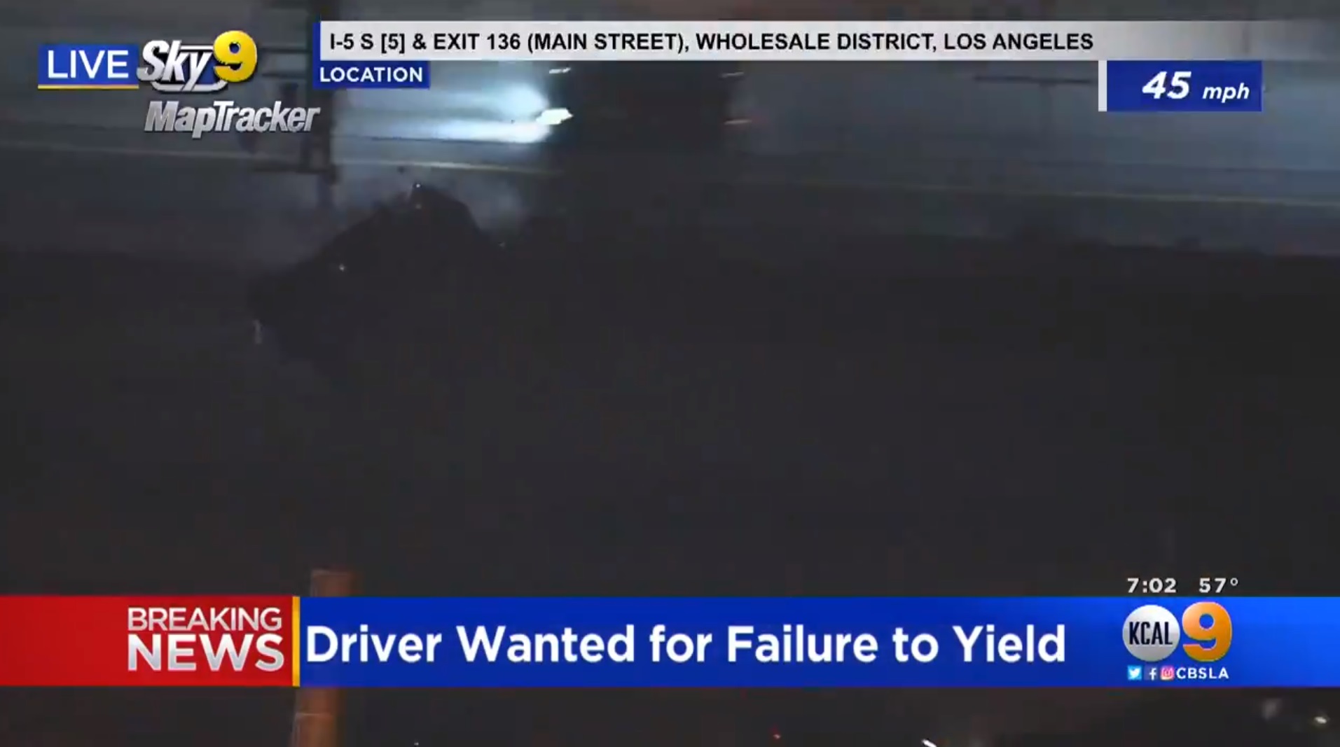 PHOTO Guardrail On I-5 Saved Driver Lives On The Northbound Side As Truck Almost Cleared It During Deadly Police Chase In Los Angeles