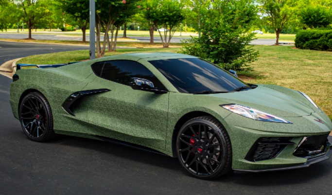 PHOTO Henry Ruggs' Corvette Stingray Had A Matted Green Finish