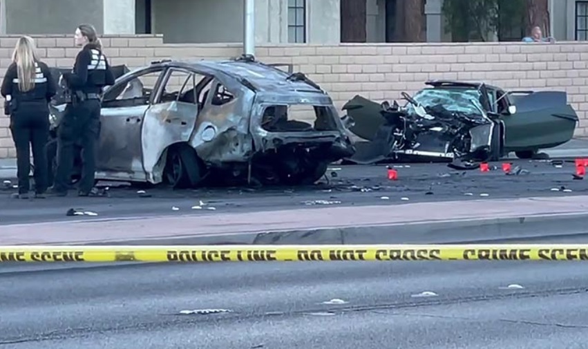 PHOTO Henry Ruggs' Corvette Turned Completely Into Piles Of Debris After Crash