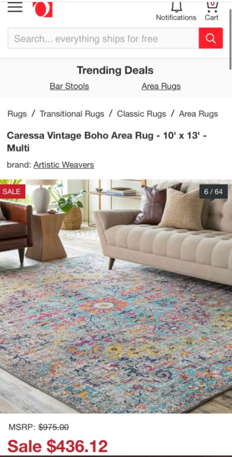 PHOTO Ivy Getty’s Wedding Rug Is From Overstock